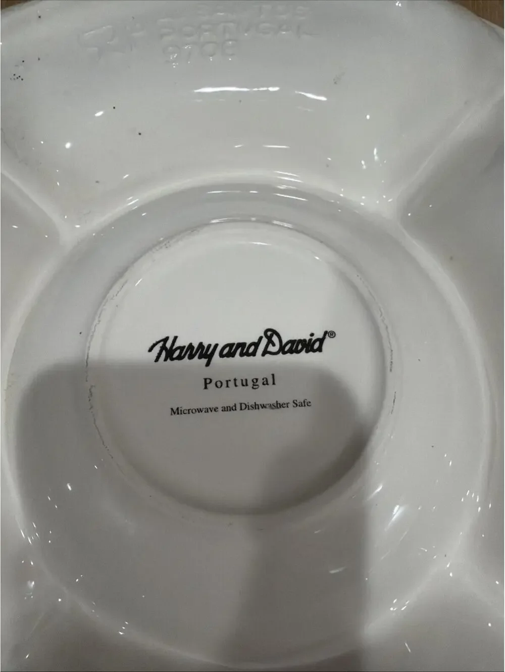 Embossed Harry and David 14” Serving Tray Holiday Portugal Grapevine Chip & Dip*